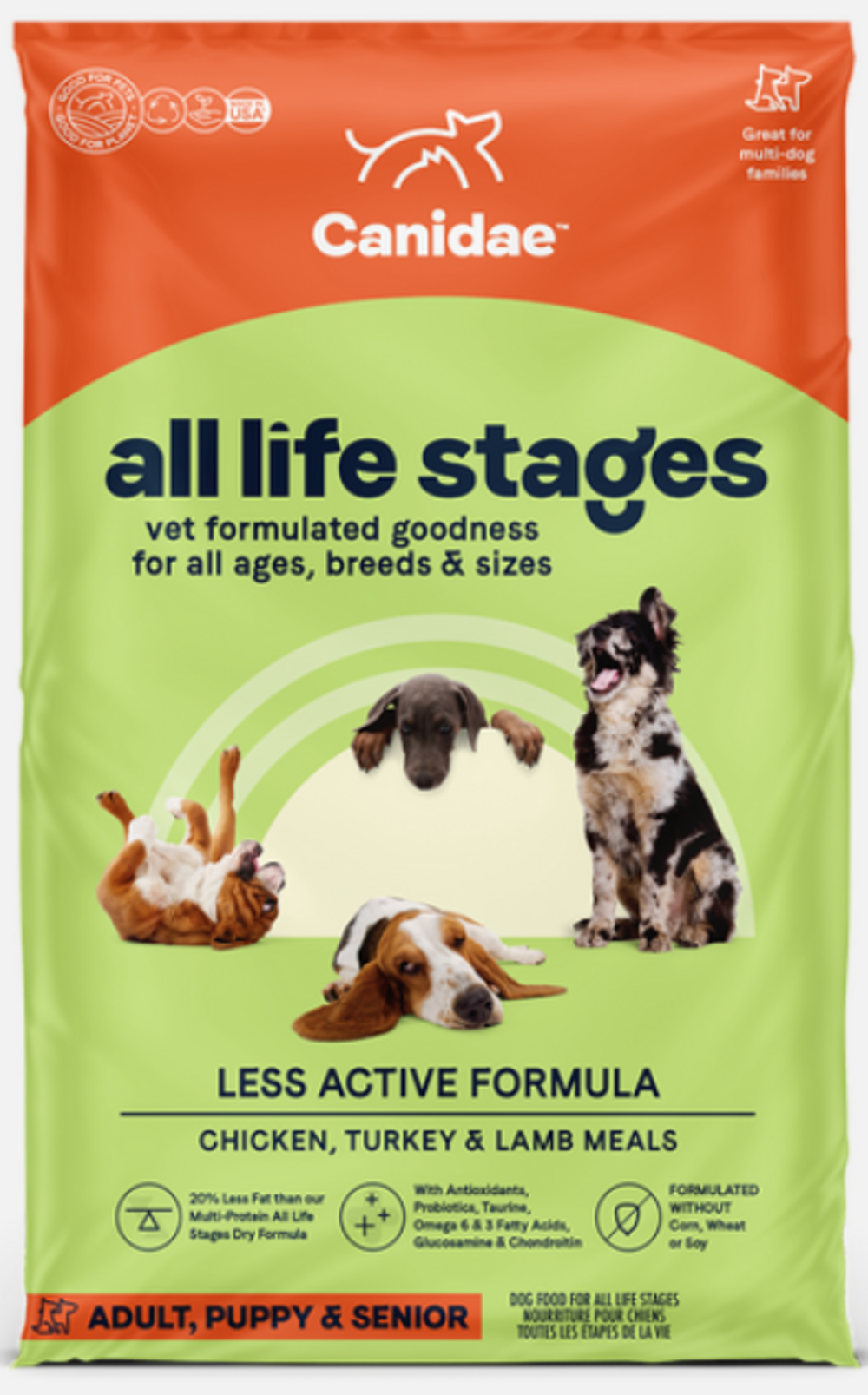 All Life Stages Less Active Formula with Chicken, Lamb & Fish Dry Dog Food