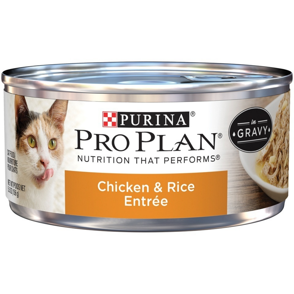 Purina Pro Plan Chicken & Rice Entree In Gravy Canned Cat Food