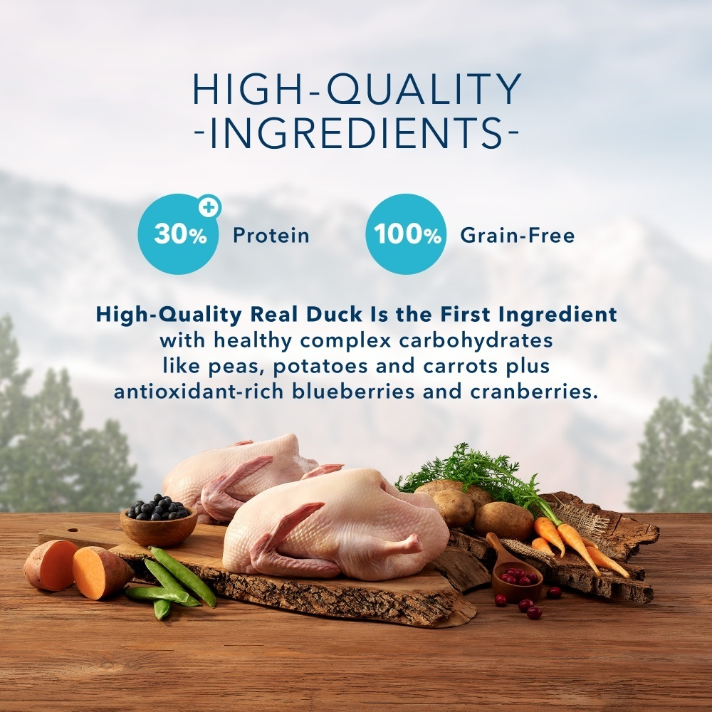 Blue Buffalo Wilderness High-Protein Grain-Free Adult Duck Recipe Dry Cat Food