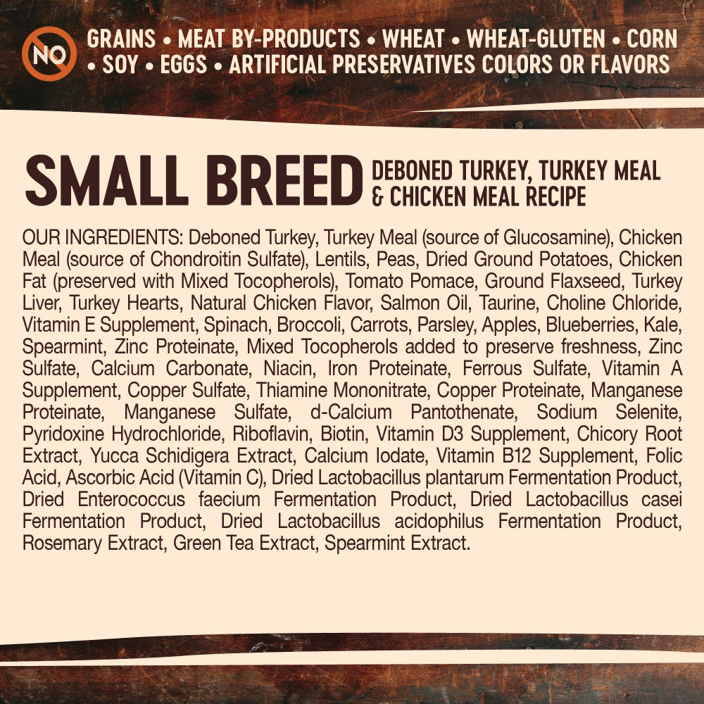 Wellness CORE RawRev Natural Small Breed Grain Free Original Turkey & Chicken with Freeze Dried Turkey Dry Dog Food