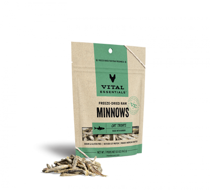 Vital Essentials Vital Cat Freeze Dried Grain Free Minnows Cat Treats