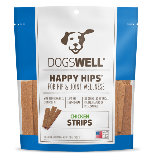 HAPPY HIPS Chicken Strips Dog Treats