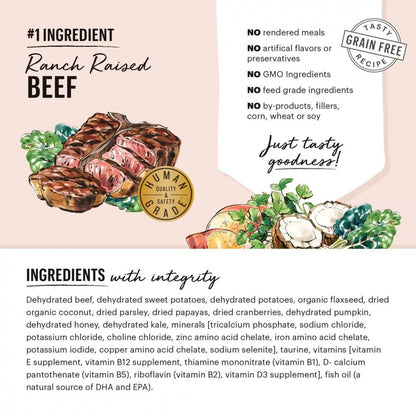 The Honest Kitchen Grain Free Beef Recipe Dehydrated Dog Food