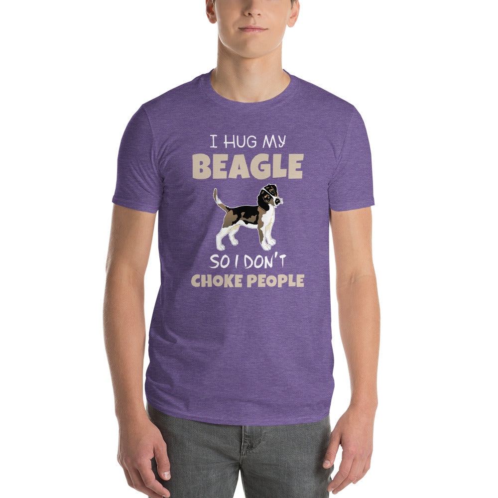 I Hug My Beagle Short-Sleeve T-Shirt