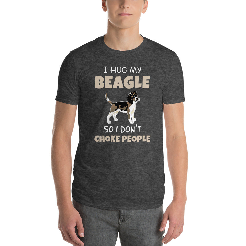 I Hug My Beagle Short-Sleeve T-Shirt