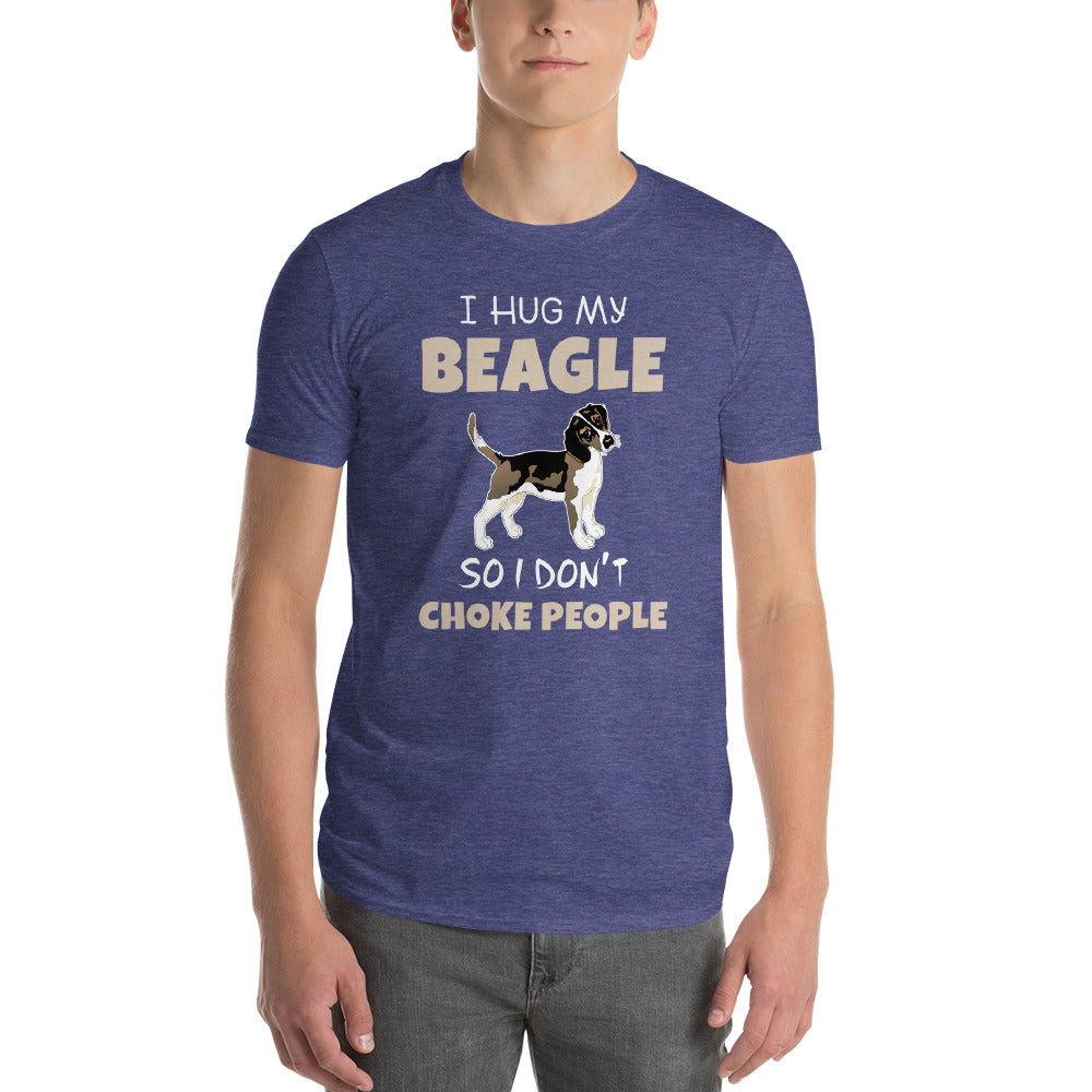 I Hug My Beagle Short-Sleeve T-Shirt